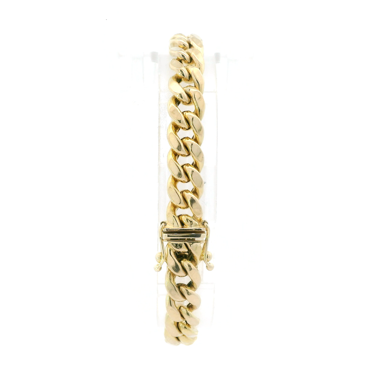 14K Yellow Gold 7" Hollow Cuban Bracelet