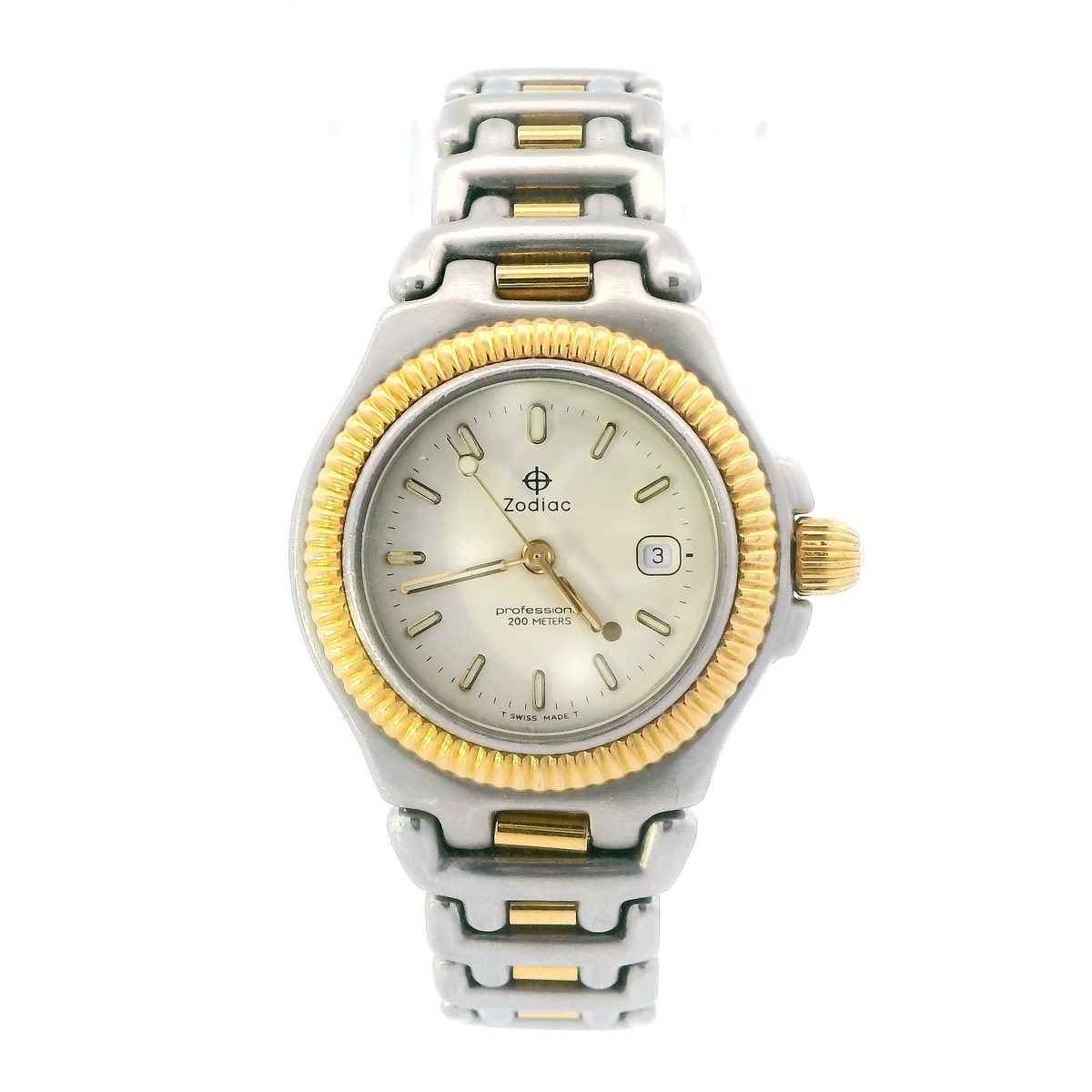 Zodiac Professional 200M Two Tone Quartz Ladies Wristwatch