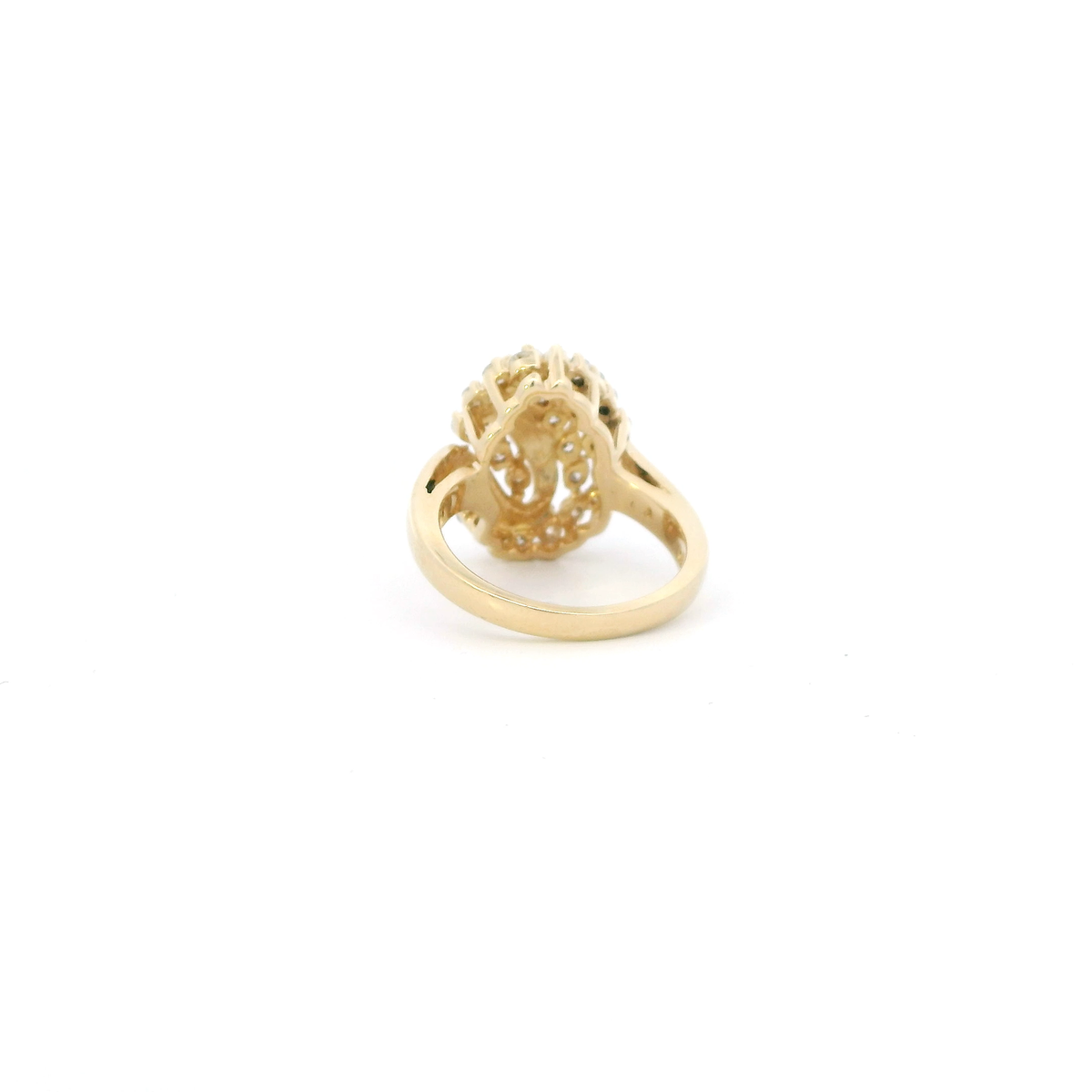 14K Yellow Gold Diamond Womens Ring - 0.89ct