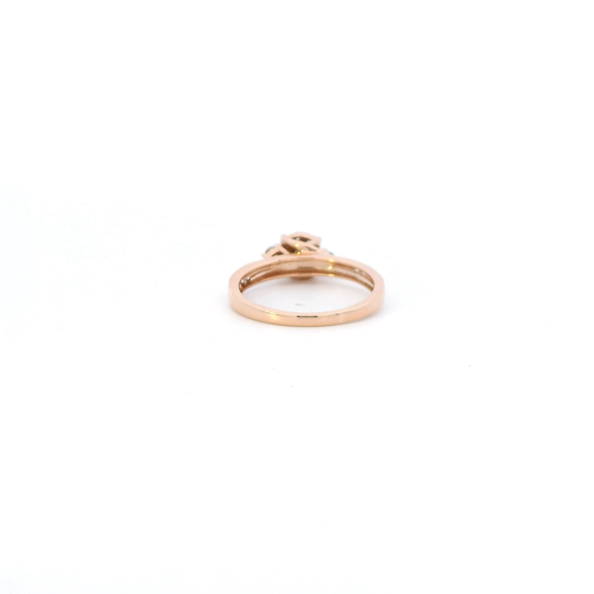 14K Rose Gold Diamond Womens Ring - 0.31ct