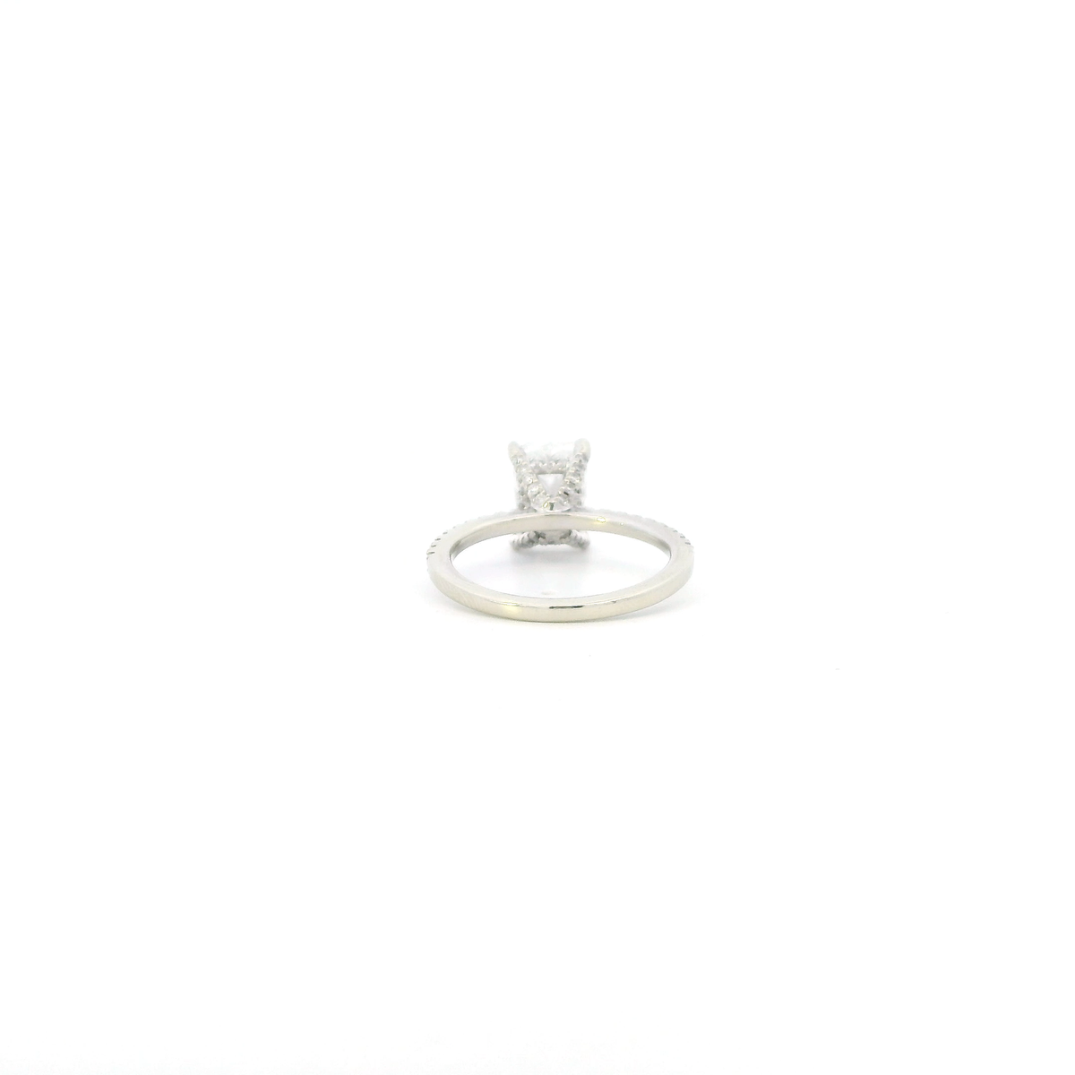 10K White Gold Lab Grown Diamond Womens Ring - 2.96ct