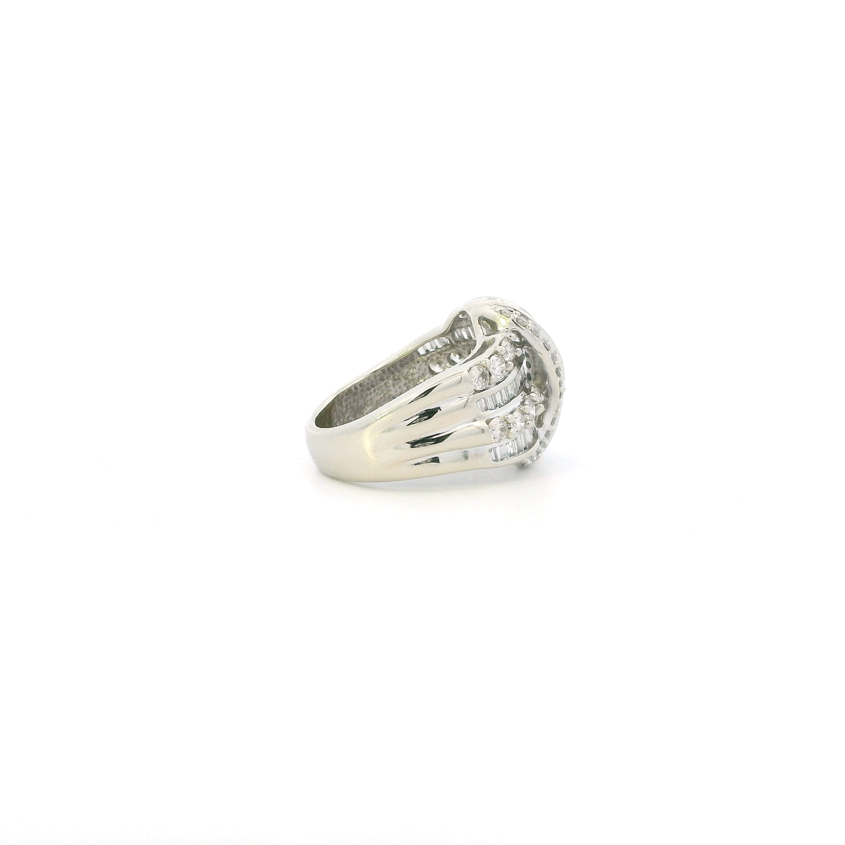 10K White Gold Diamond Womens Ring - 1.43ct