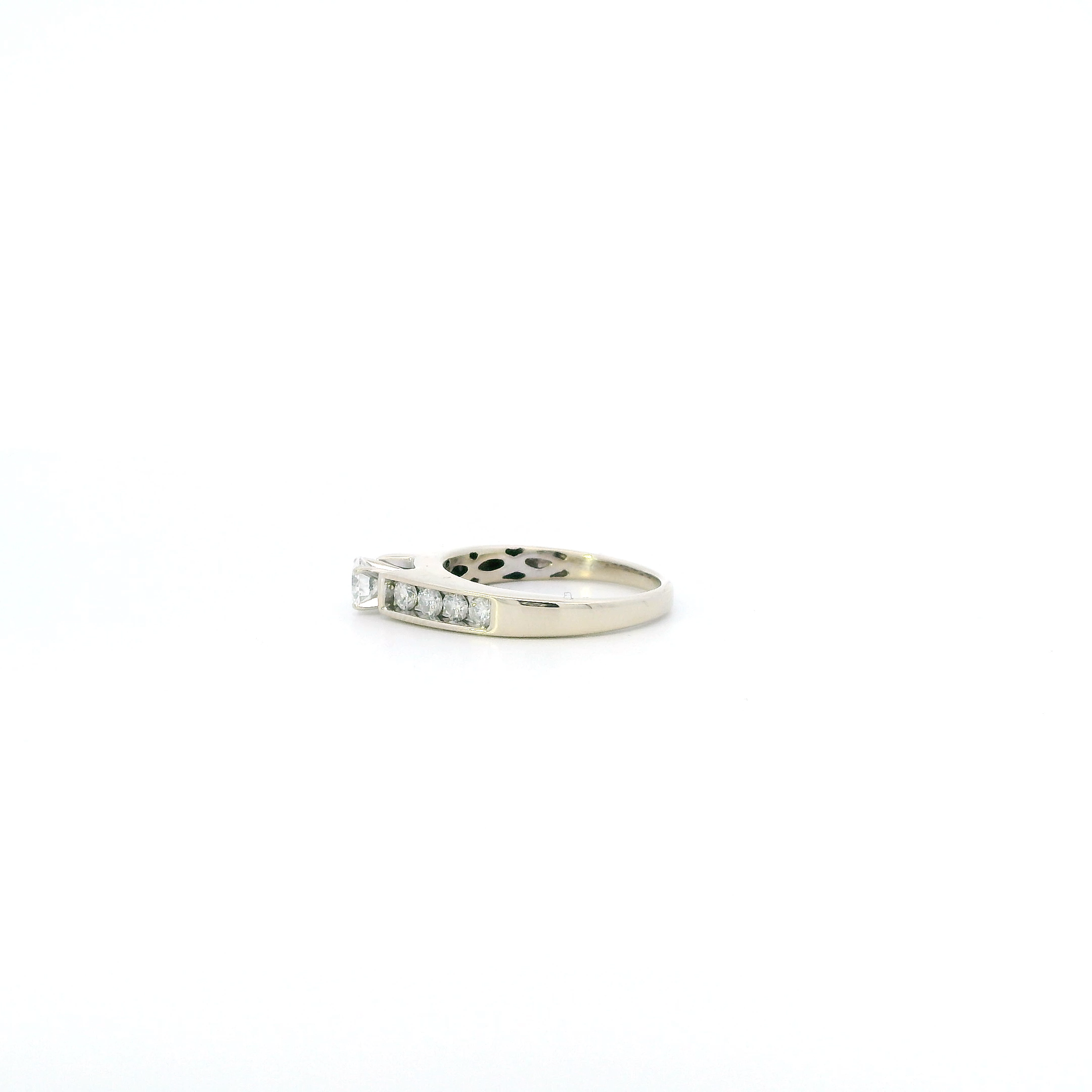 14K White Gold Diamond Womens Ring - 0.56ct