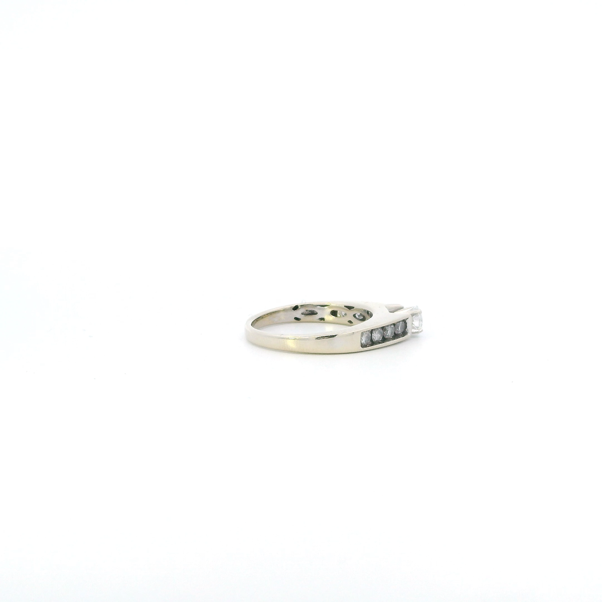 14K White Gold Diamond Womens Ring - 0.56ct