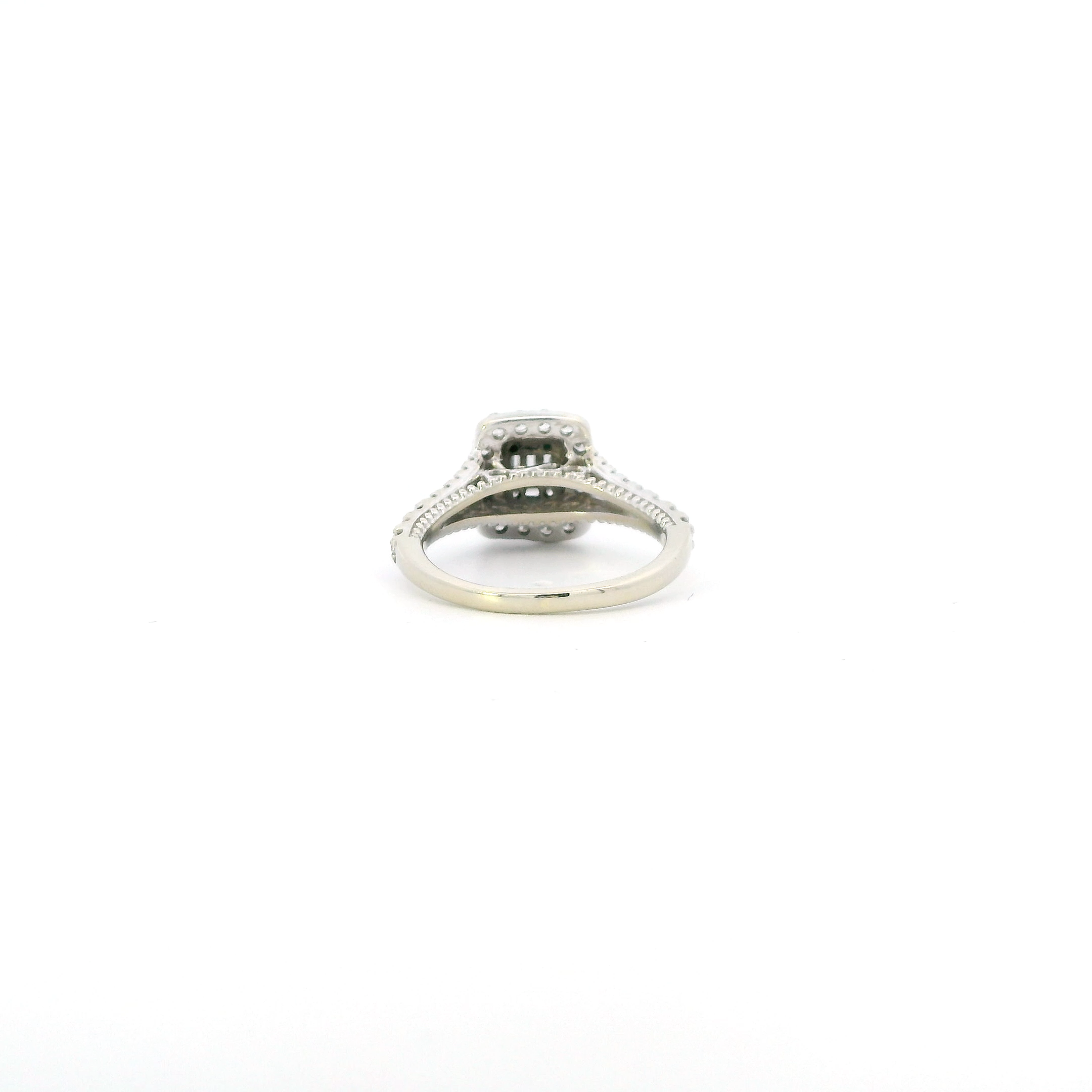 14K White Gold Diamond Womens Ring - 0.58ct