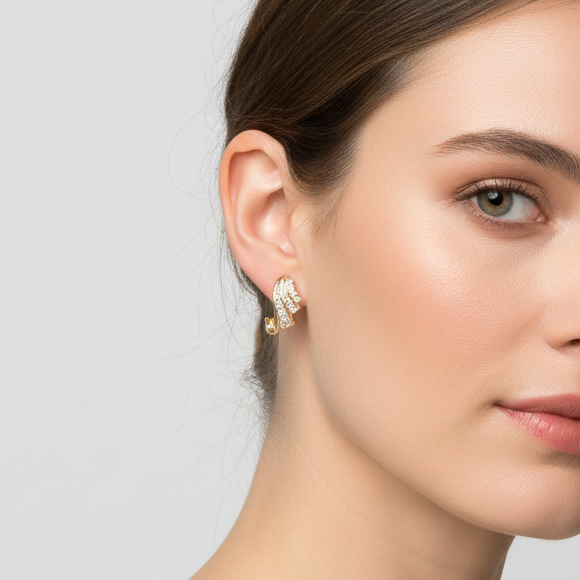 10K Yellow Gold Diamond Earrings - 0.23ct