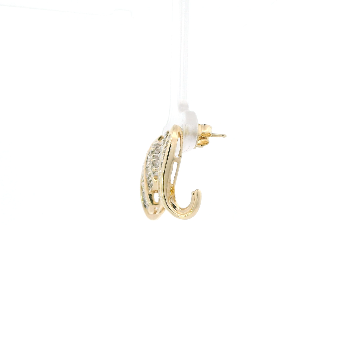 10K Yellow Gold Diamond Earrings - 0.23ct