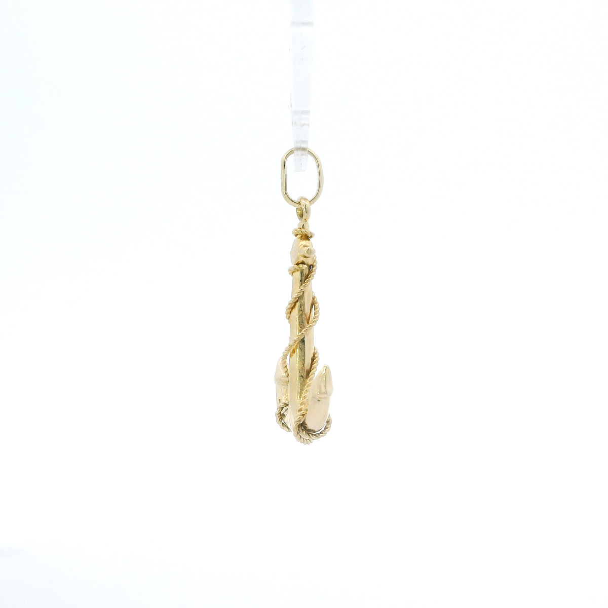 14K Yellow Gold Anchor Pendant
