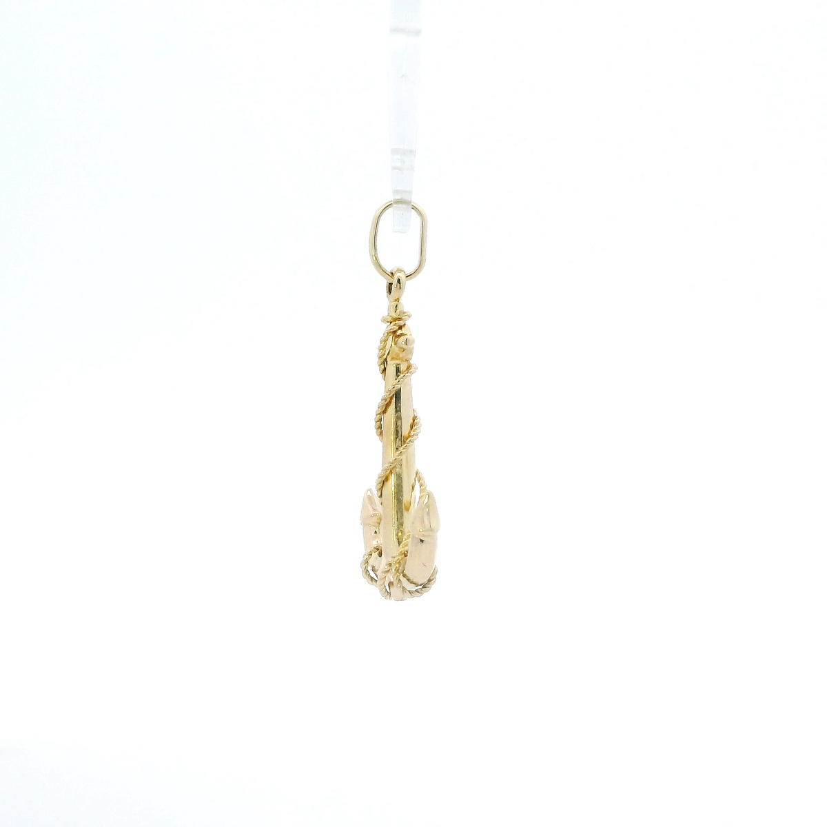 14K Yellow Gold Anchor Pendant
