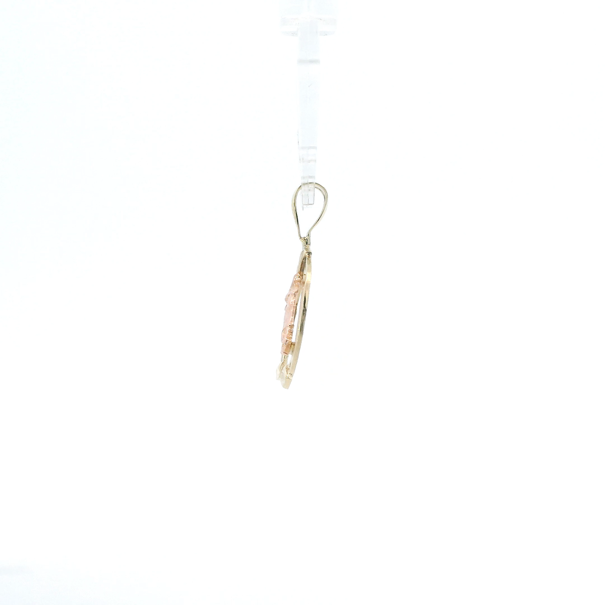 14K Yellow & Rose Gold Horseshoe Pendant