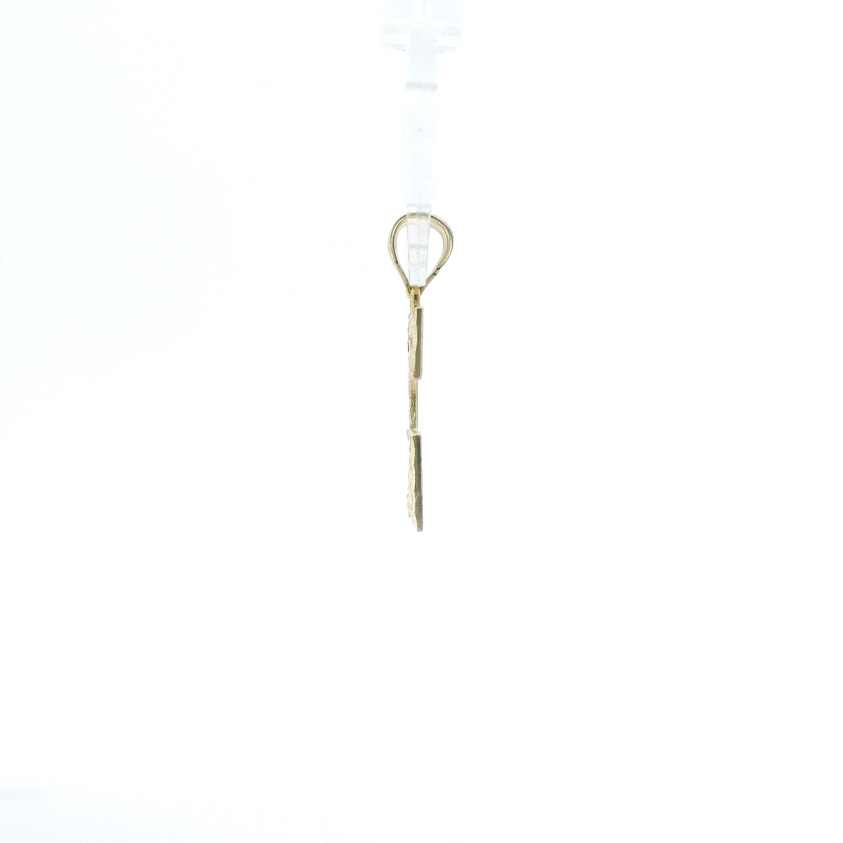 10K Yellow Gold Diamond Cut Letter "G" Pendant