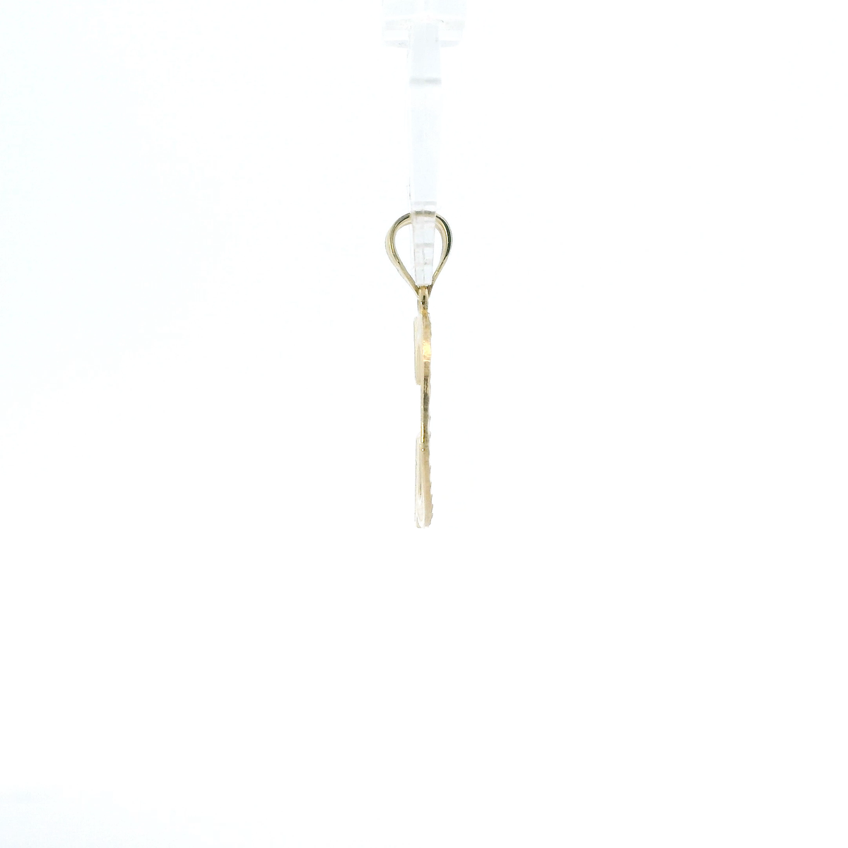 10K Yellow Gold Diamond Cut Letter "G" Pendant