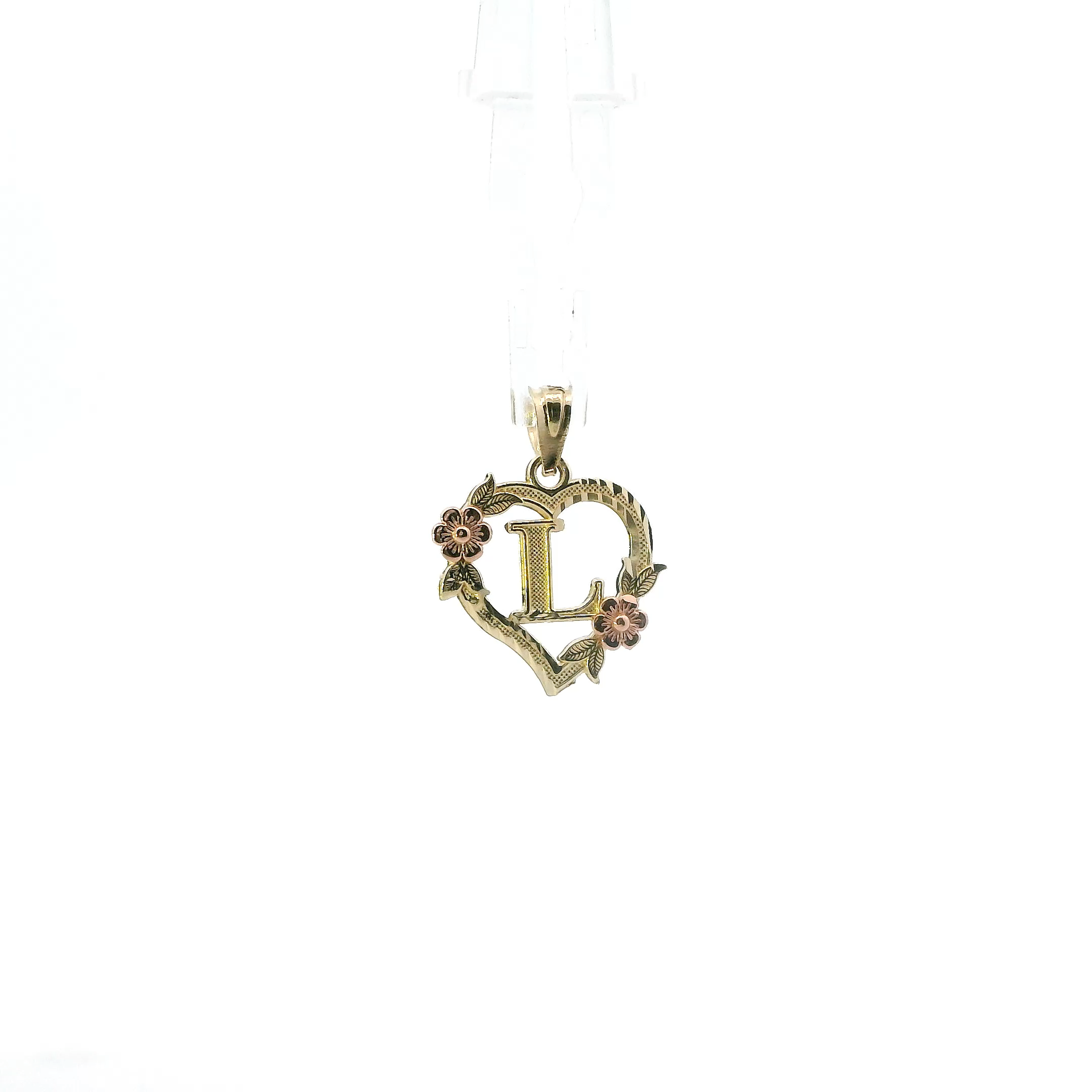 10K Yellow & Rose Gold Letter 