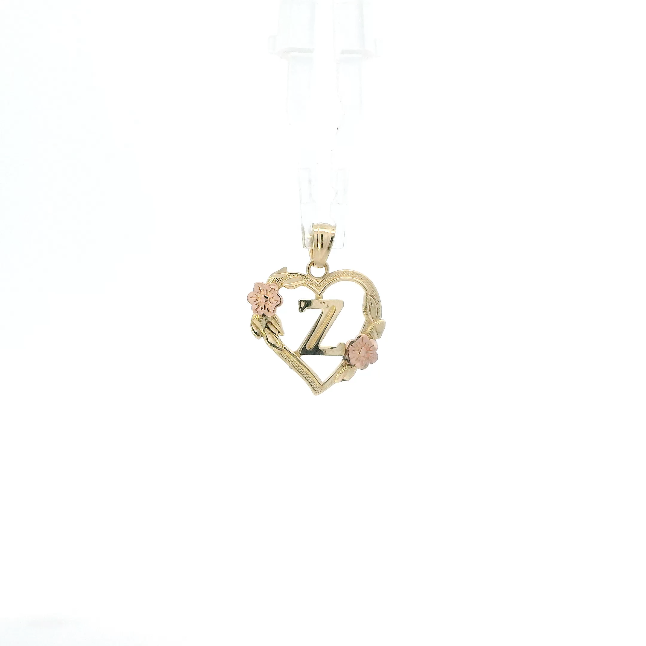 10K Yellow & Rose Gold Letter 