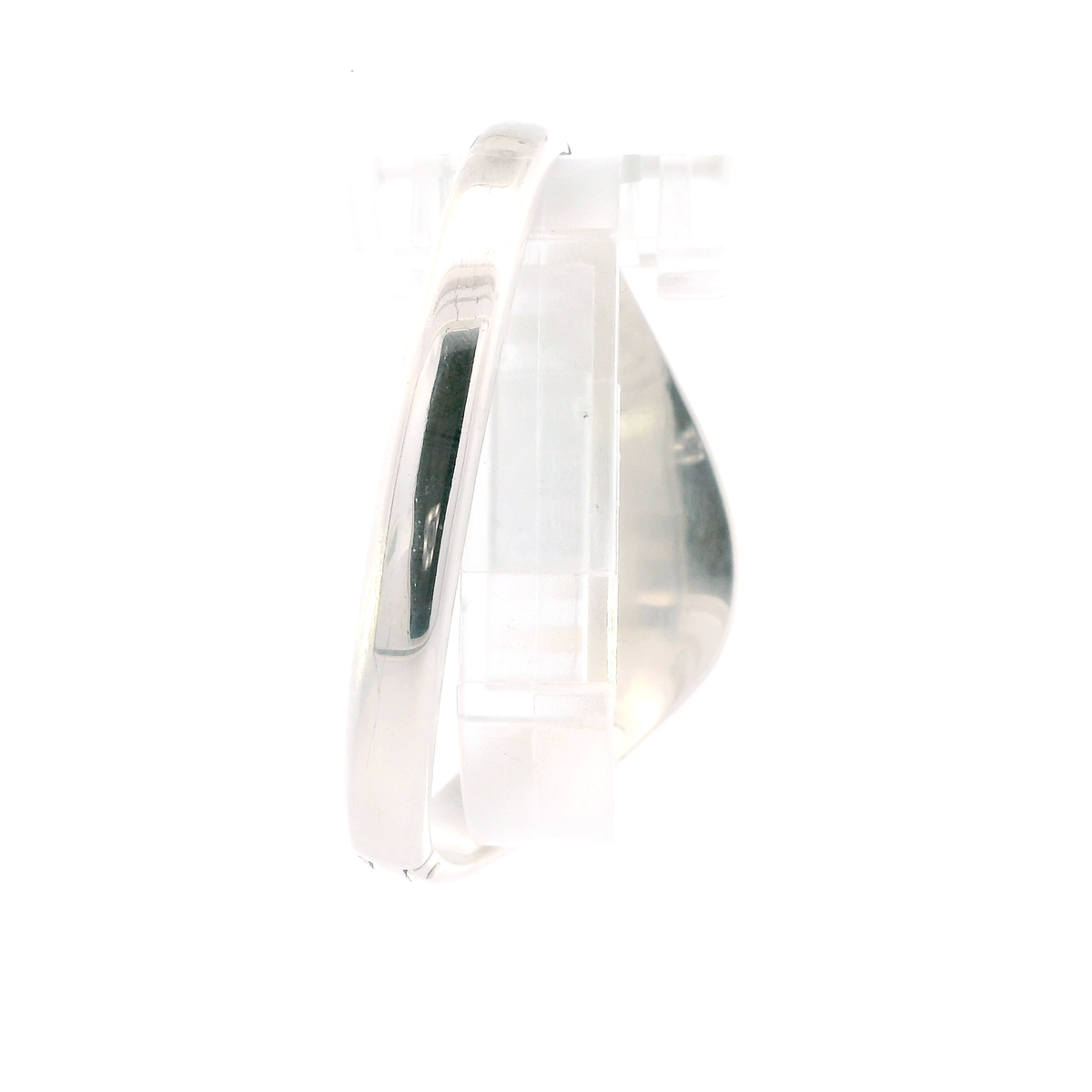 Silver Taxco Vintage Hinged Malachite Bangle Bracelet