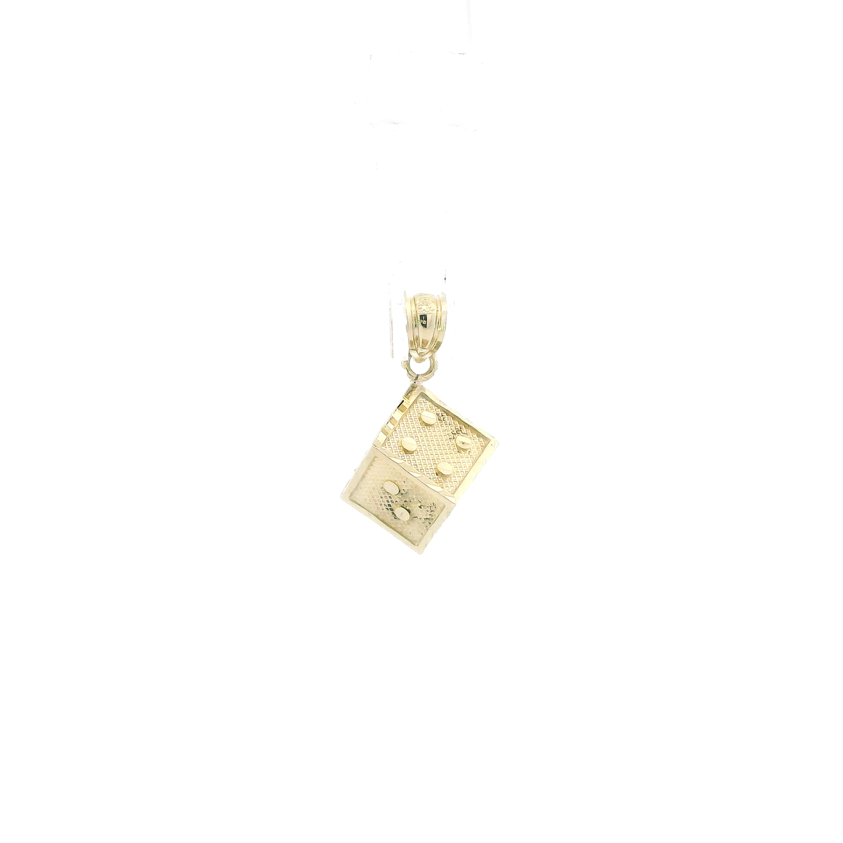 10K Yellow Gold Dice Pendant