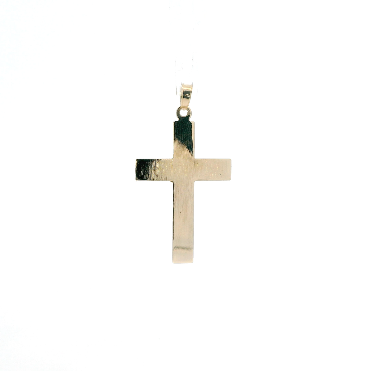 14K Yellow & White Gold Crucifix Pendant
