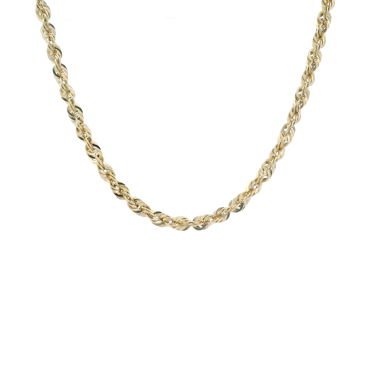 10K Yellow Gold 24" Rope Chain
