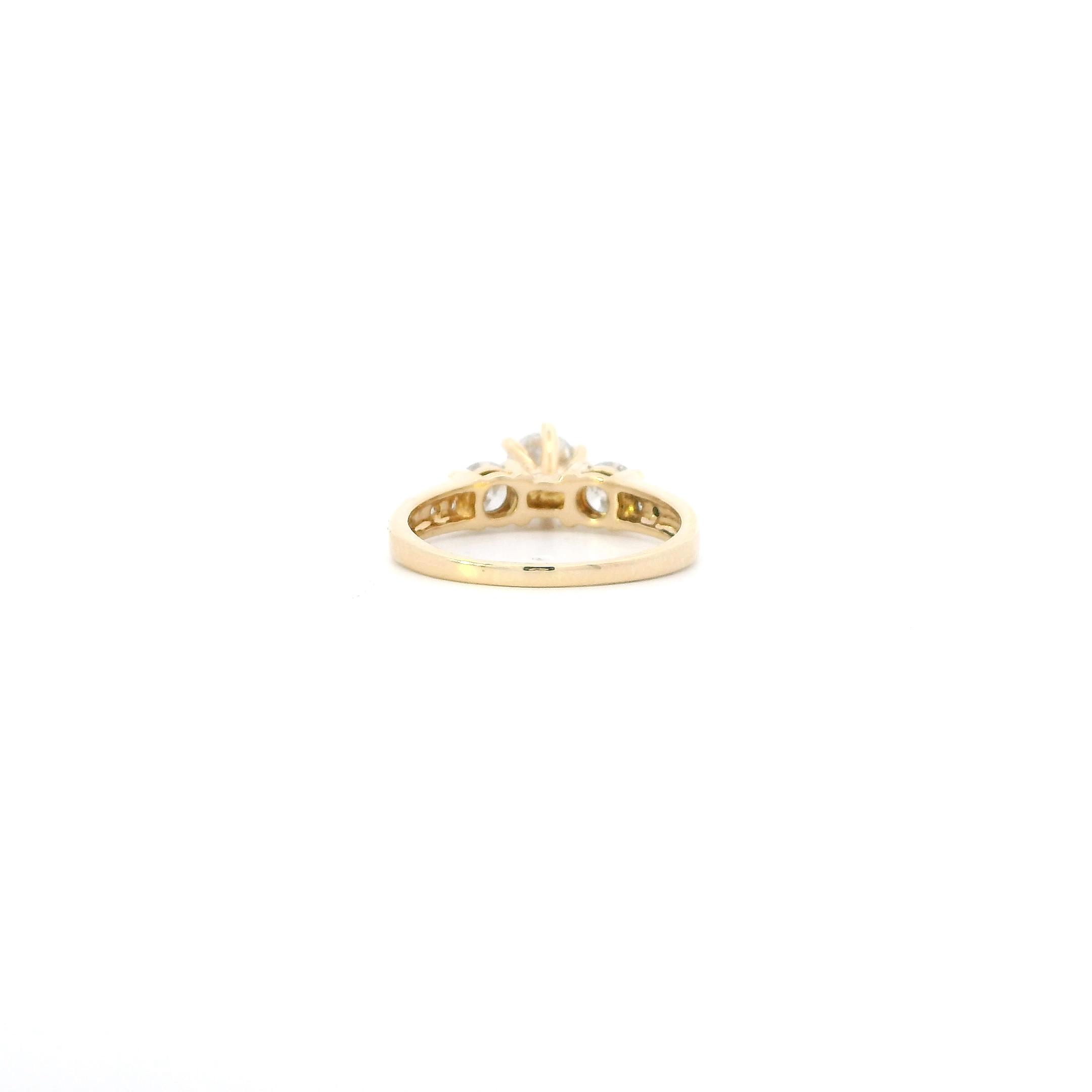 14K Yellow Gold Diamond Womens Ring - 1.56ct