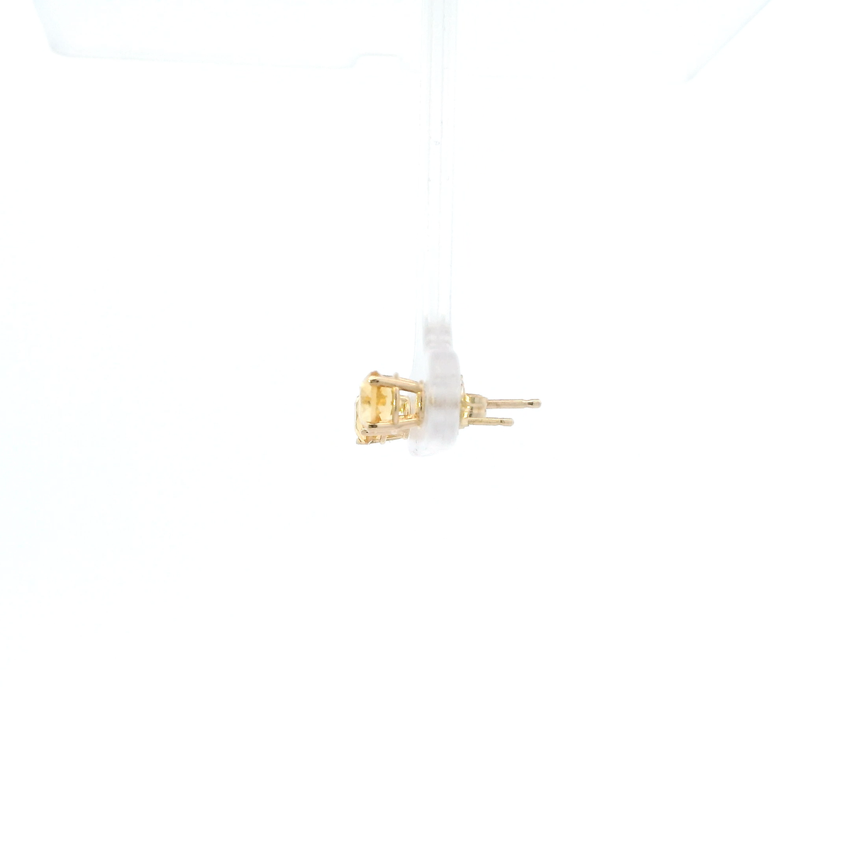 14K Yellow Gold Citrine Stud Earrings