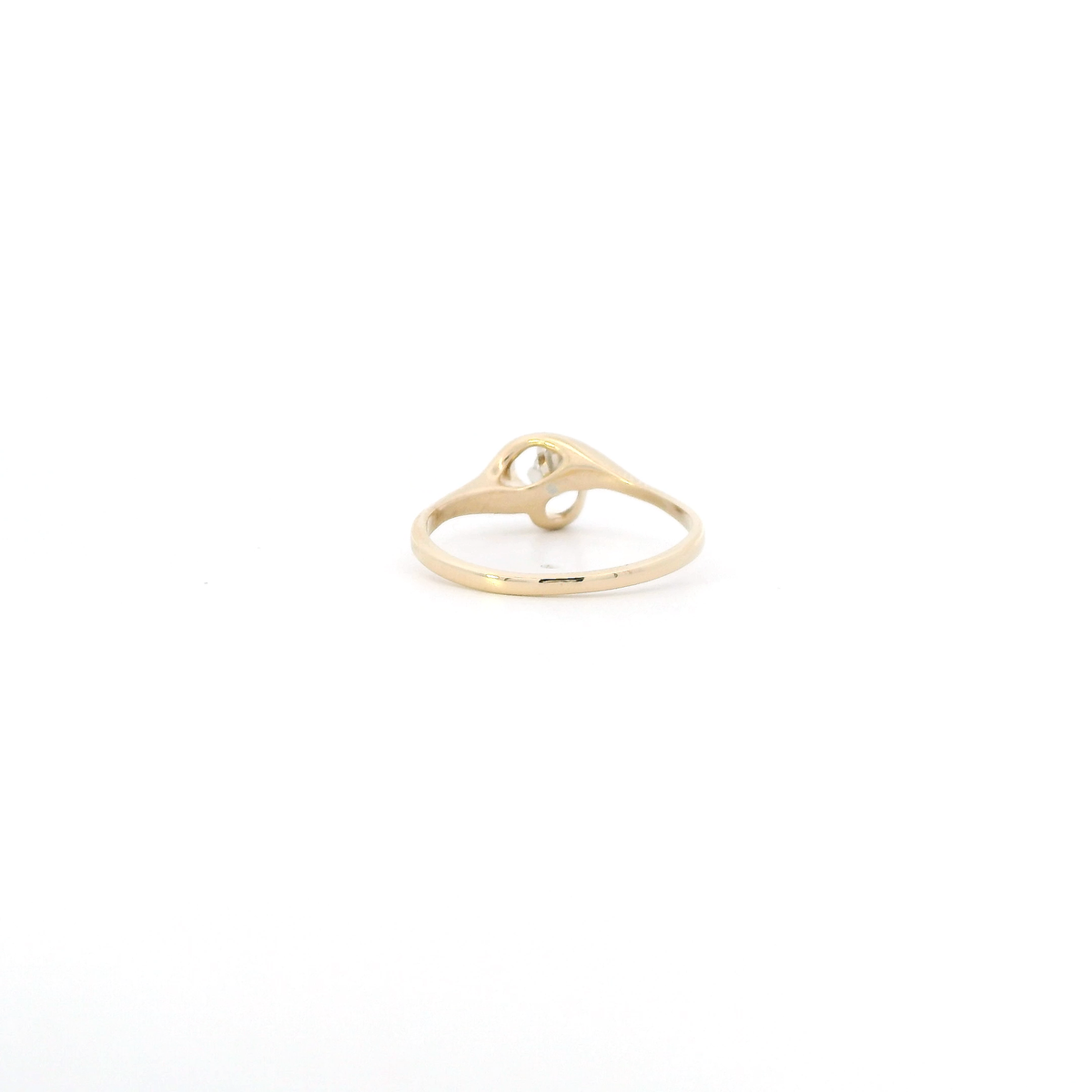 14K Yellow Gold Diamond Womens Ring - 0.07ct