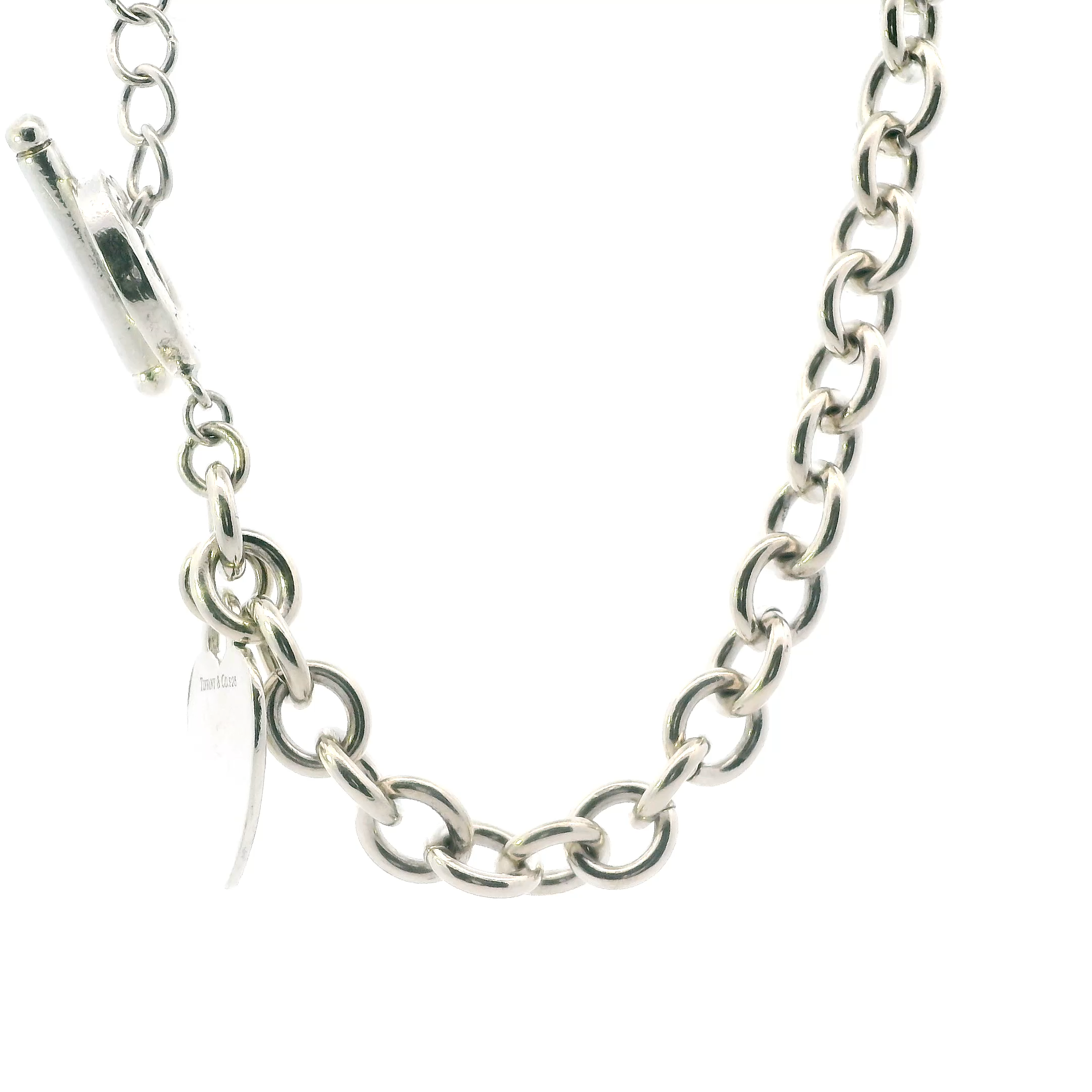 Silver Tiffany & Co. Toggle Necklace 18