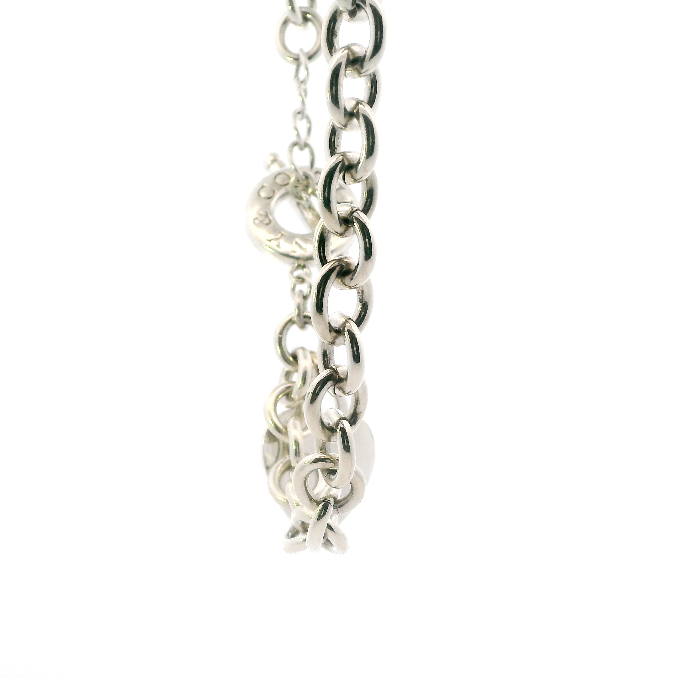 Silver Tiffany & Co. Toggle Necklace 18
