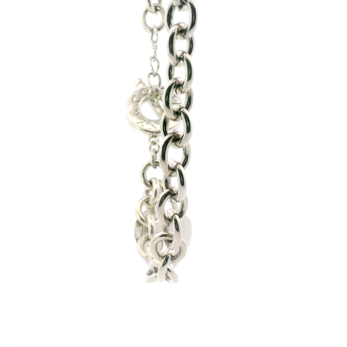 Silver Tiffany & Co. Toggle Necklace 18"