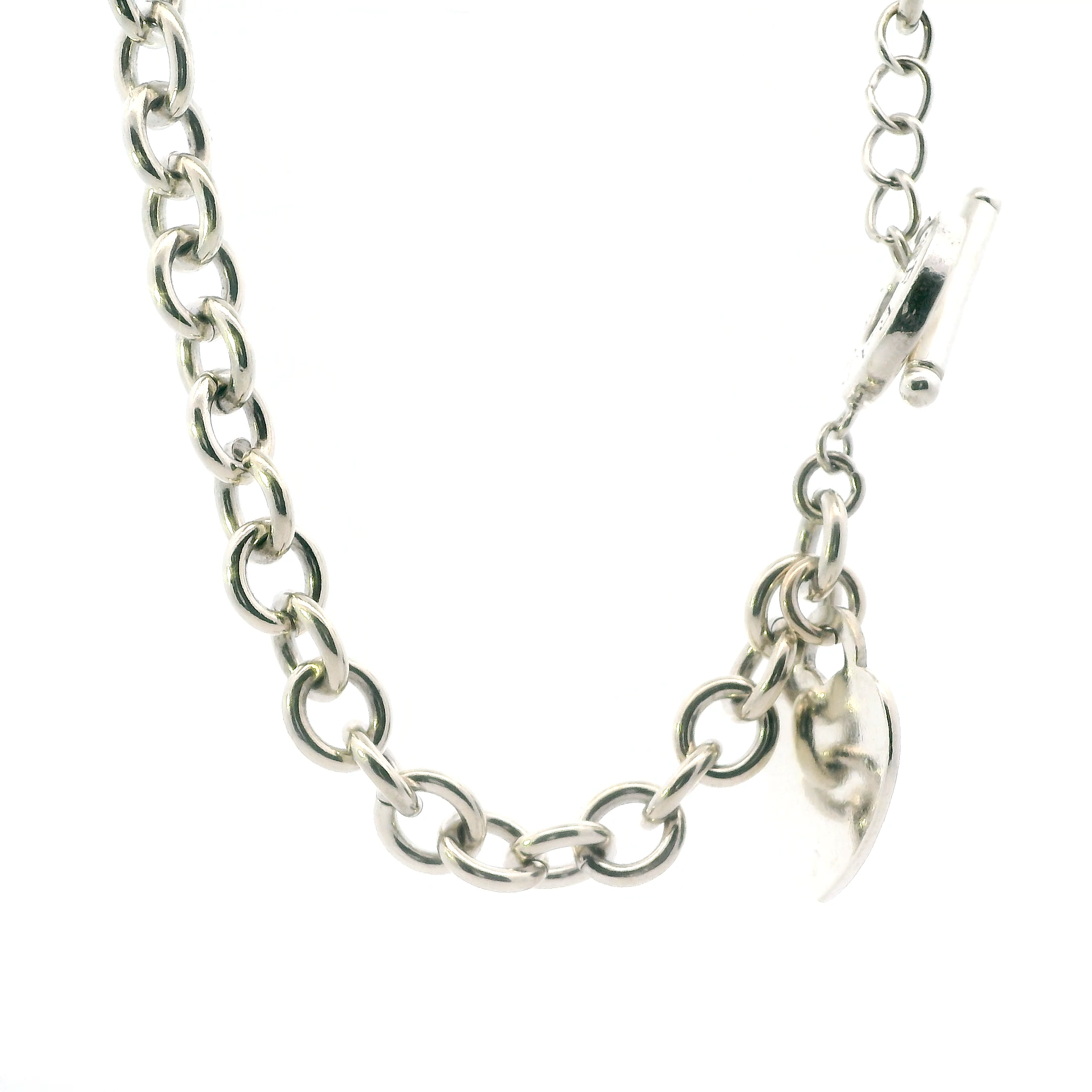 Silver Tiffany & Co. Toggle Necklace 18
