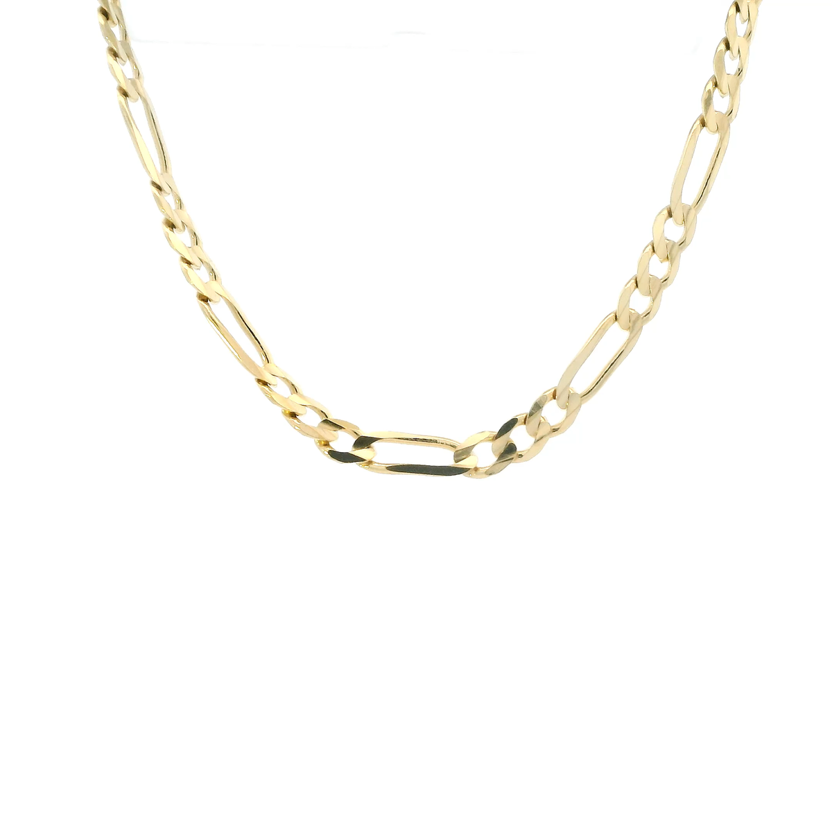 14K Yellow Gold 24" Figaro Chain