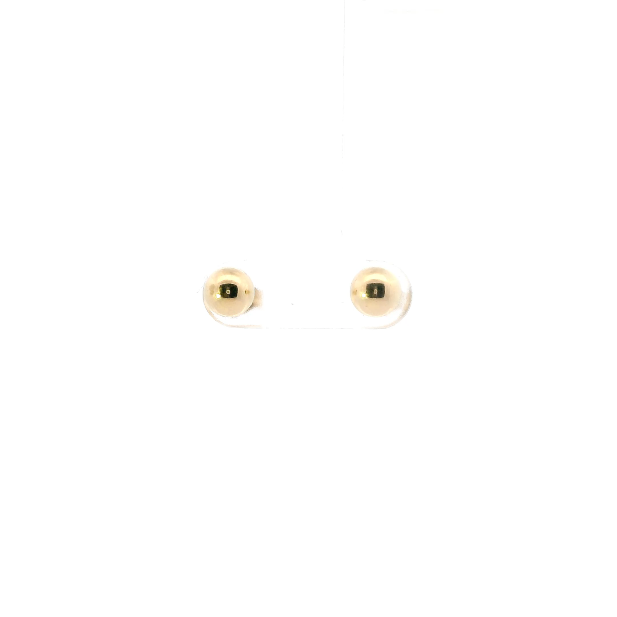 14K Yellow Gold Ball Stud Earrings