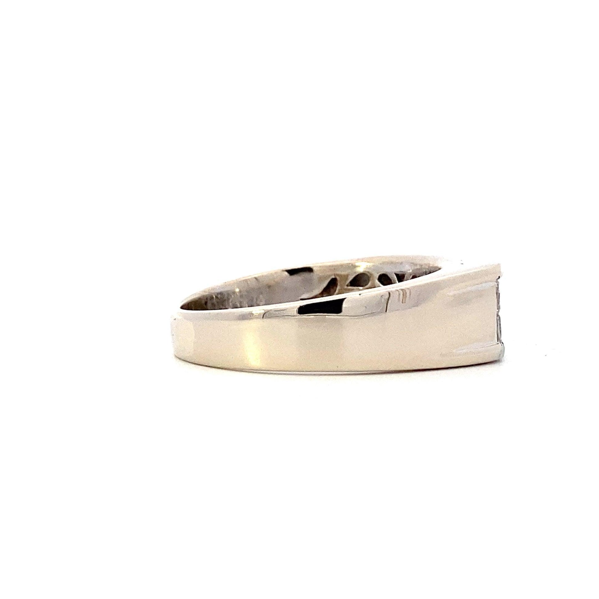 Anillo de Diamantes para Hombre en Oro Blanco 18K - 1.10ct - ipawnishop.com