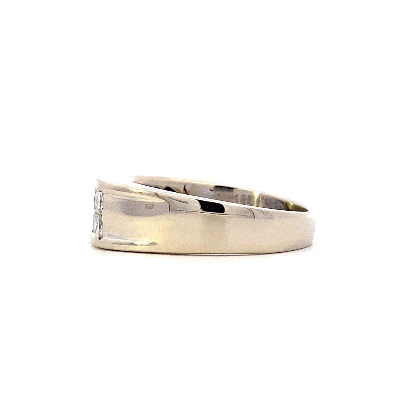 Anillo de Diamantes para Hombre en Oro Blanco 18K - 1.10ct - ipawnishop.com