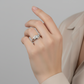 18K White Gold Women's Diamond Ring - 0.38ct