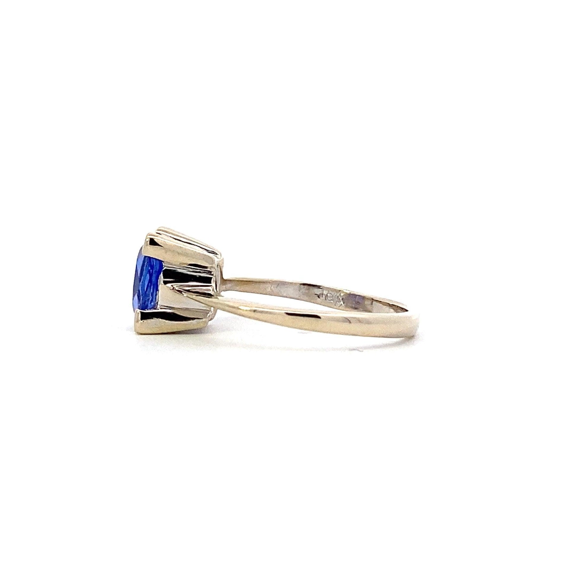 18K White Gold Women's Tanzanite Ring - ipawnishop.com