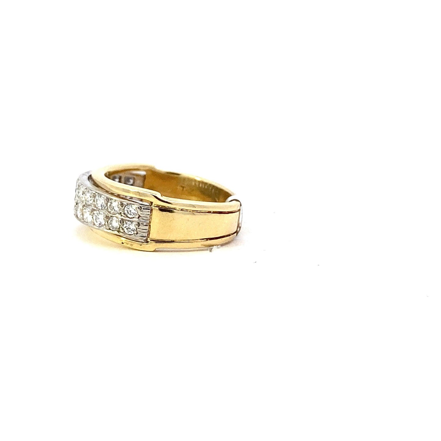 18K Yellow & White Gold Women's Diamond Ring - 0.55ct - ipawnishop.com