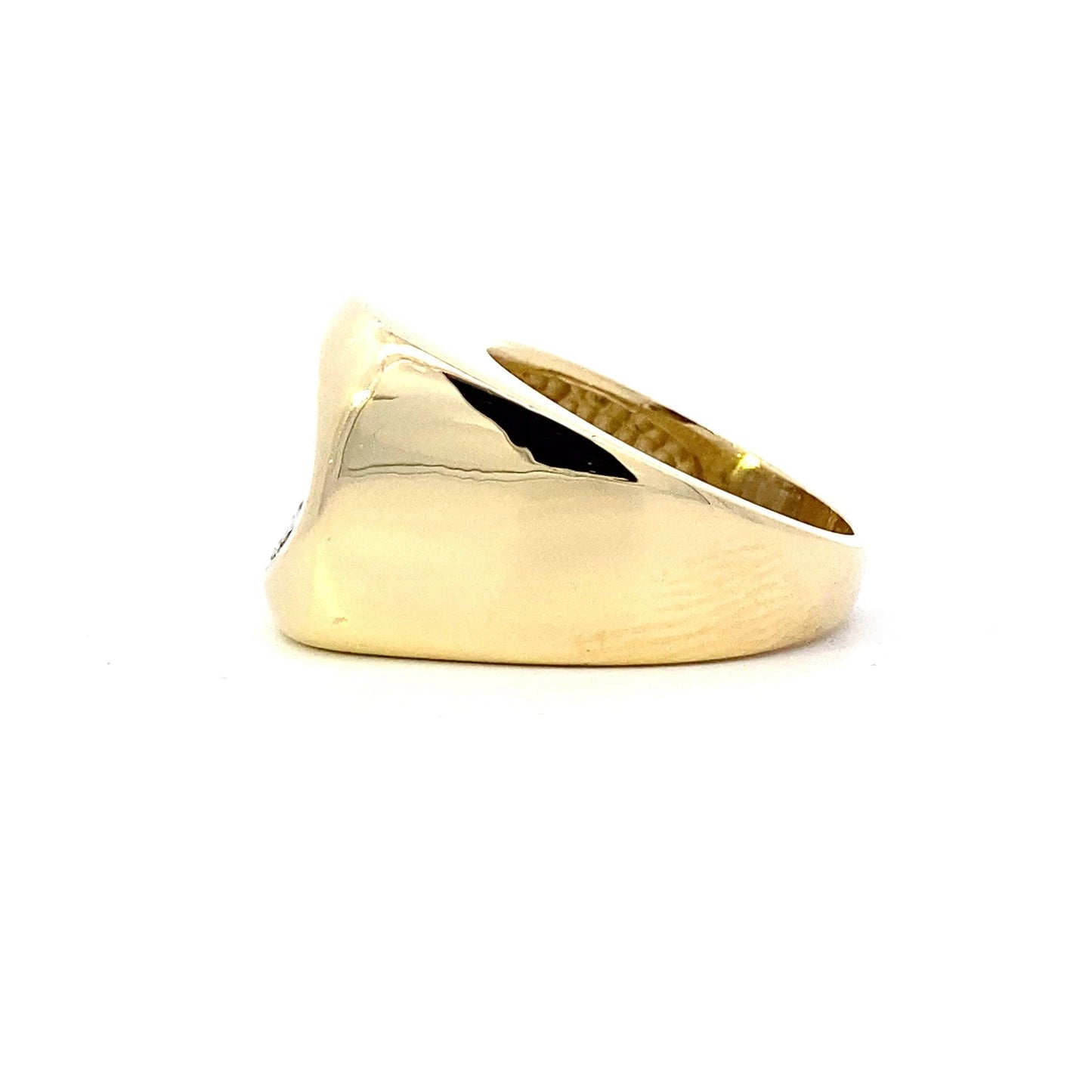 18K Yellow Gold Diamond Pave Ring - 1.41ct - ipawnishop.com