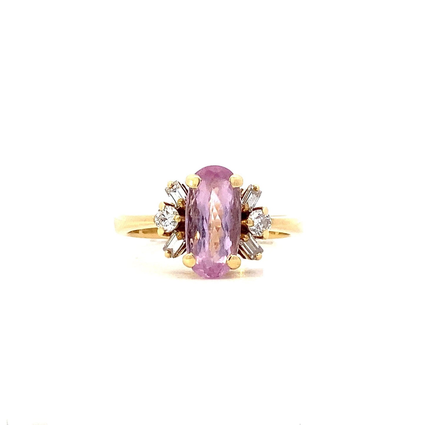 18K Yellow Gold Tourmaline Women's Diamond Ring - 0.29ct - ipawnishop.com