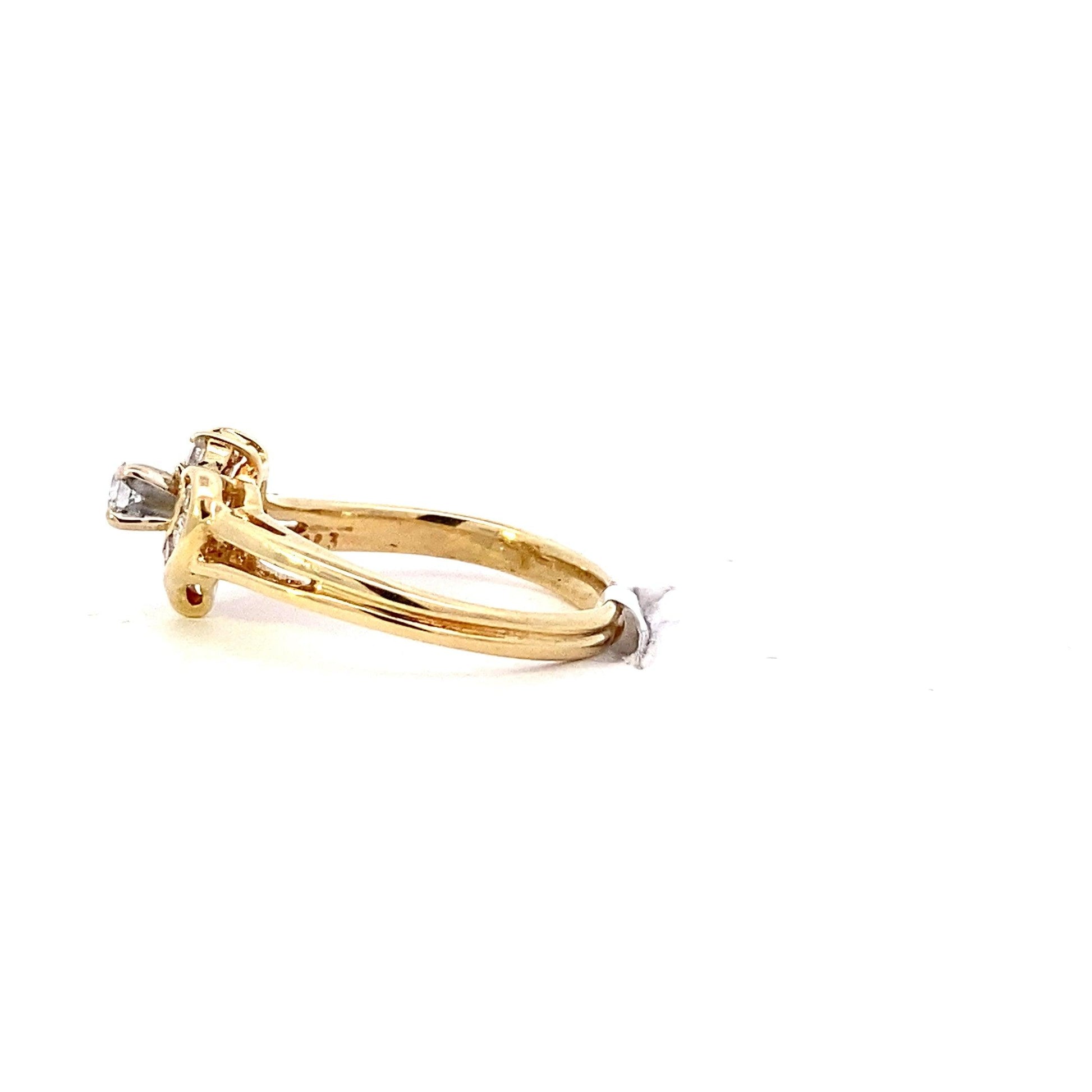 Anillo de Diamantes para Mujer en Oro Amarillo 18K - 0.3ct - ipawnishop.com