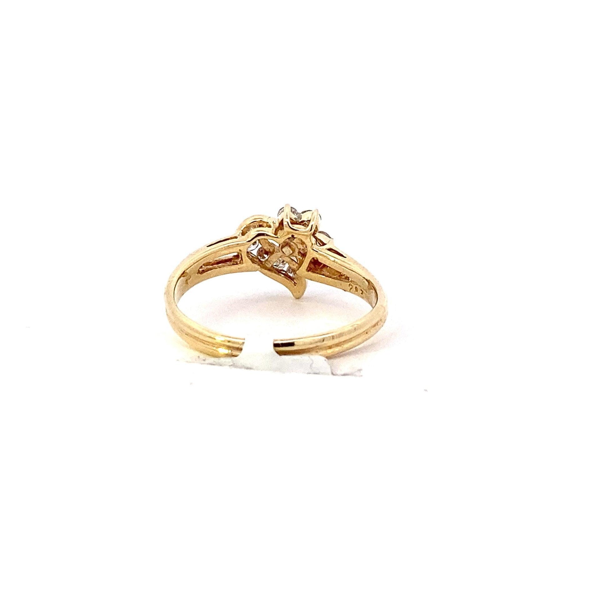 Anillo de Diamantes para Mujer en Oro Amarillo 18K - 0.3ct - ipawnishop.com