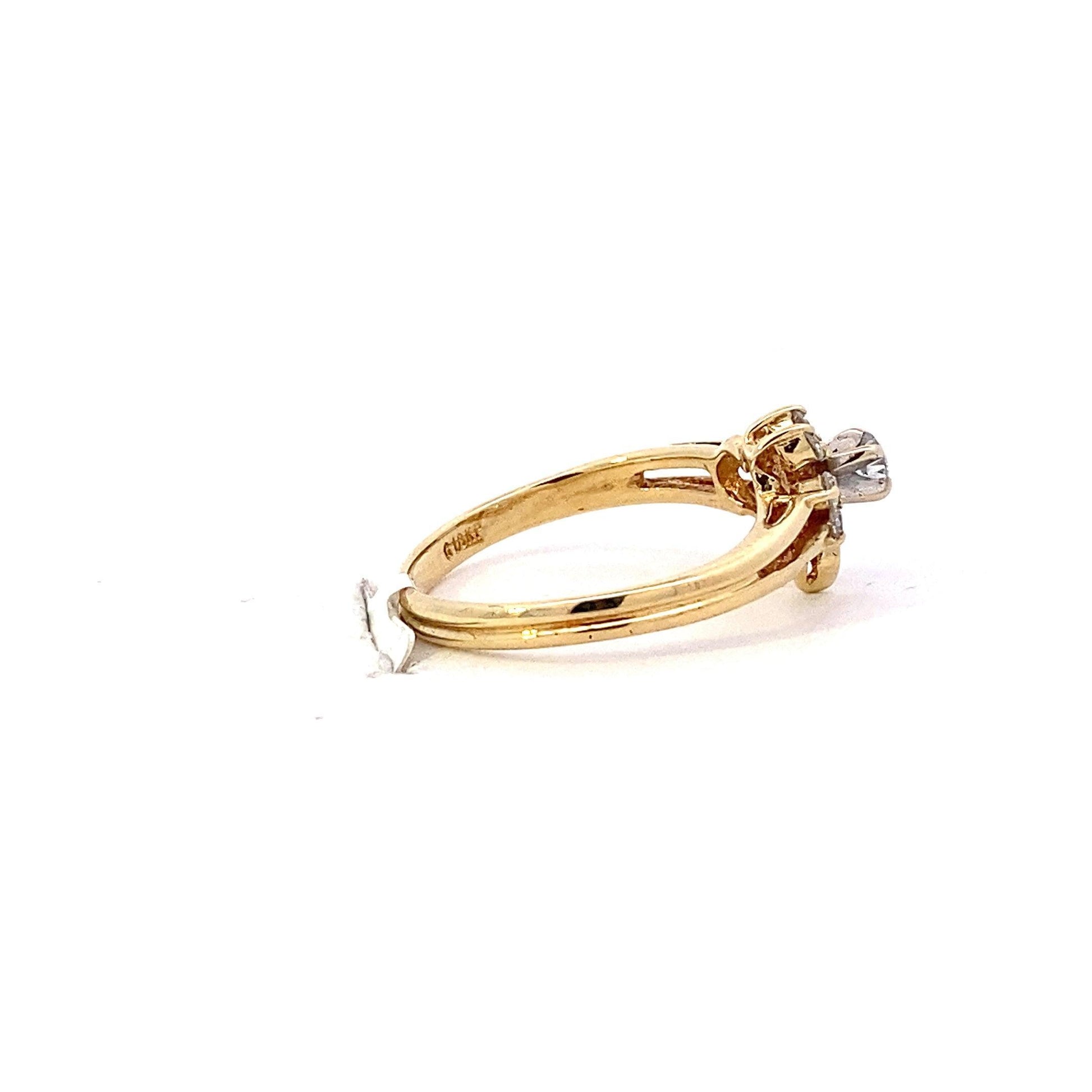 18K Yellow Gold Women's Diamond Ring - 0.3ct - ipawnishop.com