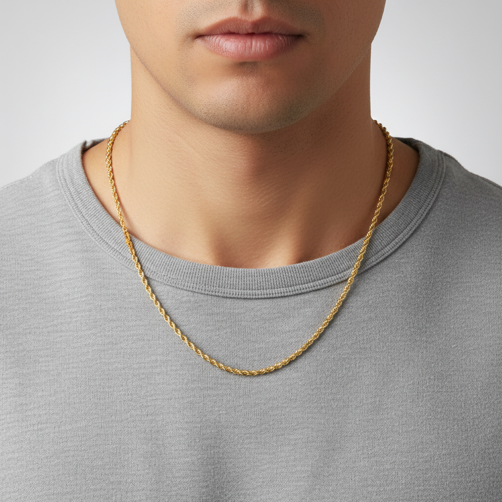 14K Yellow Gold 23" Rope Chain