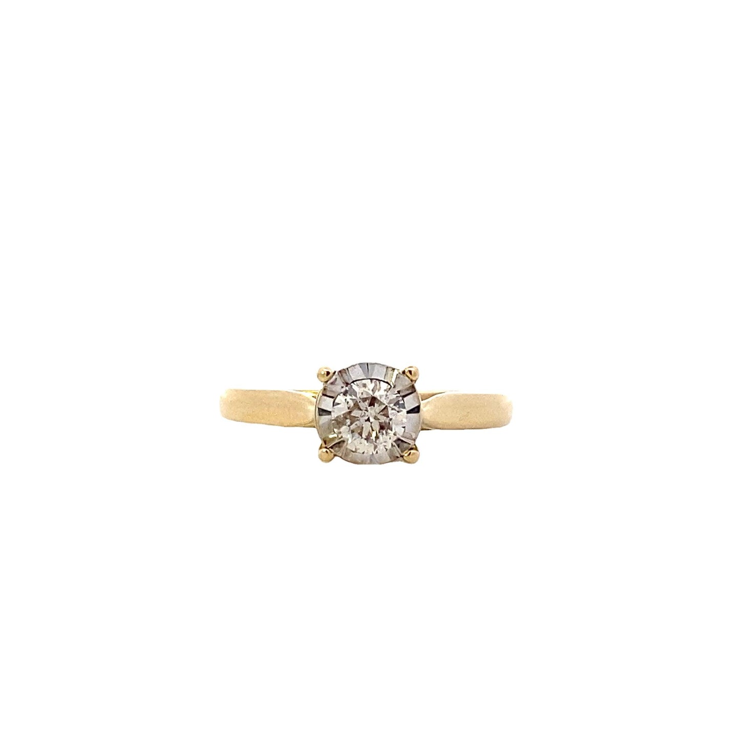 10K Yellow Gold Diamond Women's Ring - 0.50ct