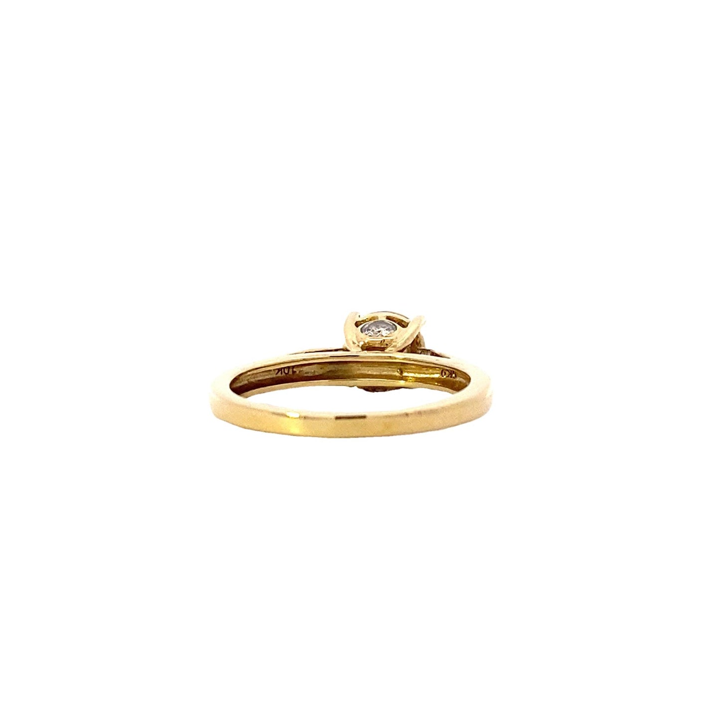 10K Yellow Gold Diamond Women's Ring - 0.50ct