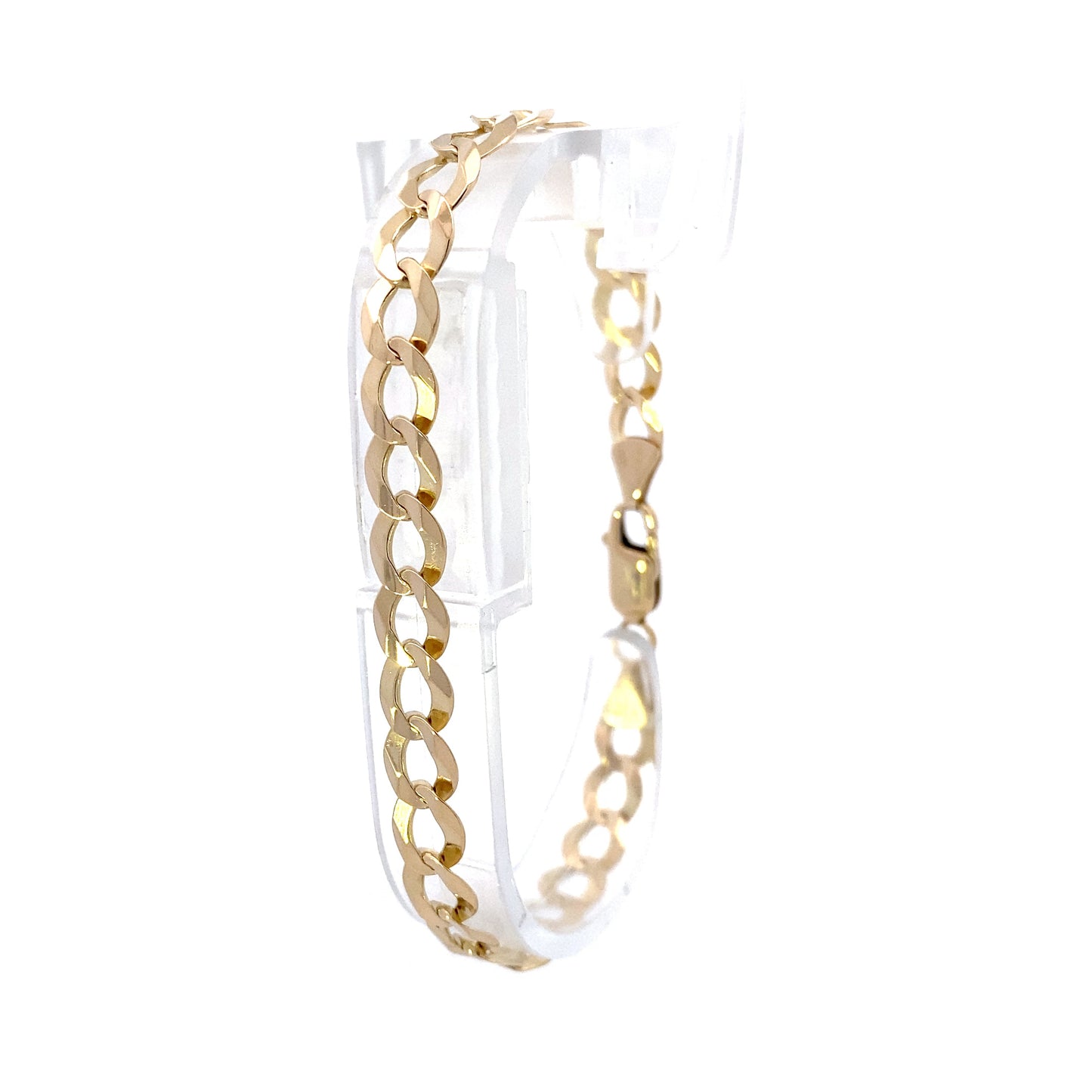14K Yellow Gold Curb Link Bracelet