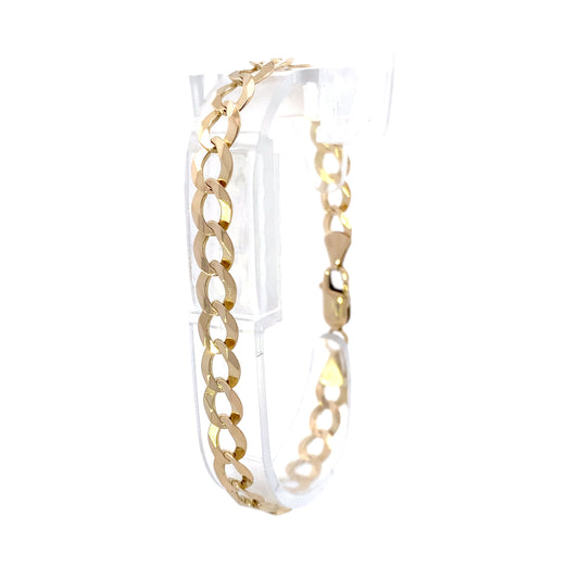 14K Yellow Gold Curb Link Bracelet