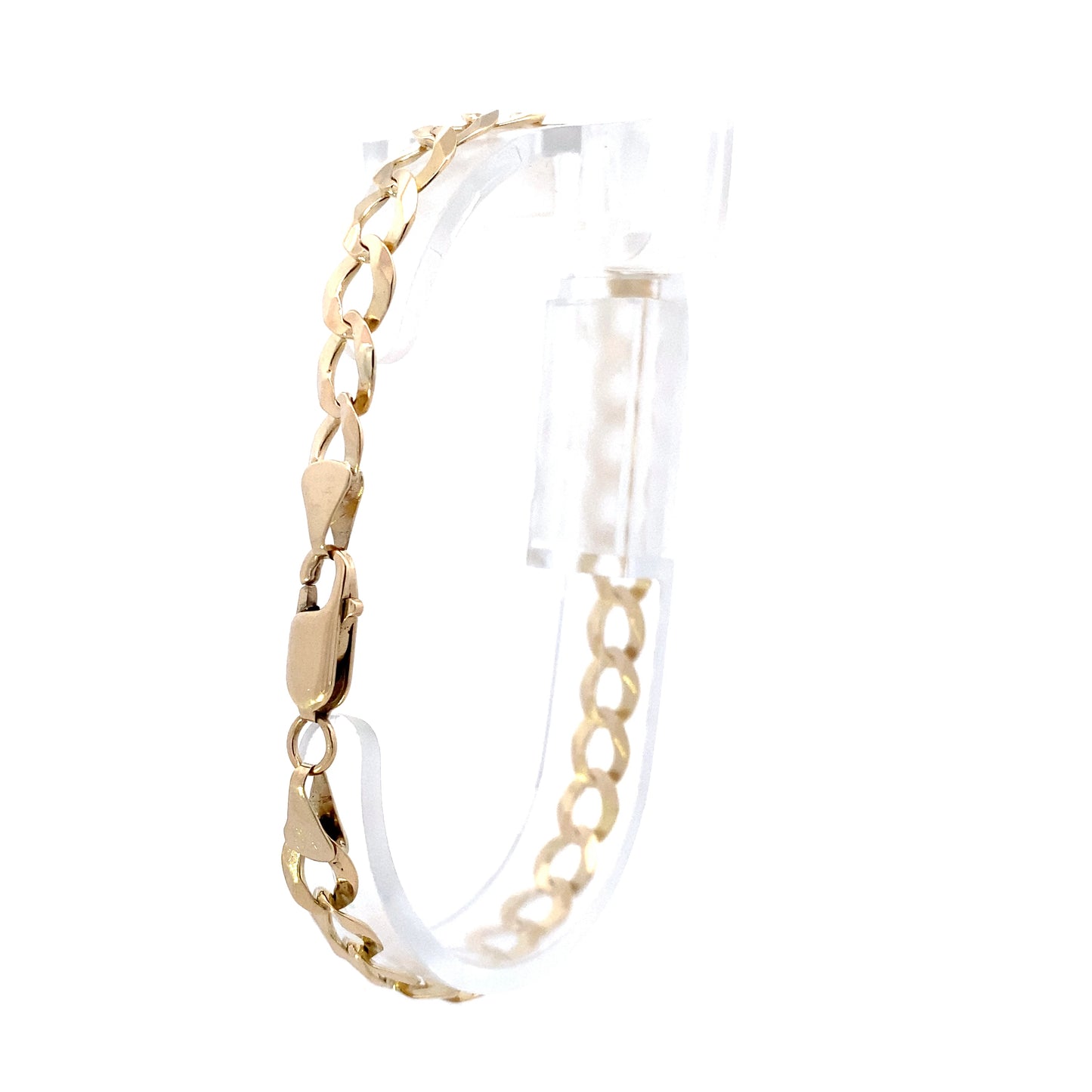 14K Yellow Gold Curb Link Bracelet