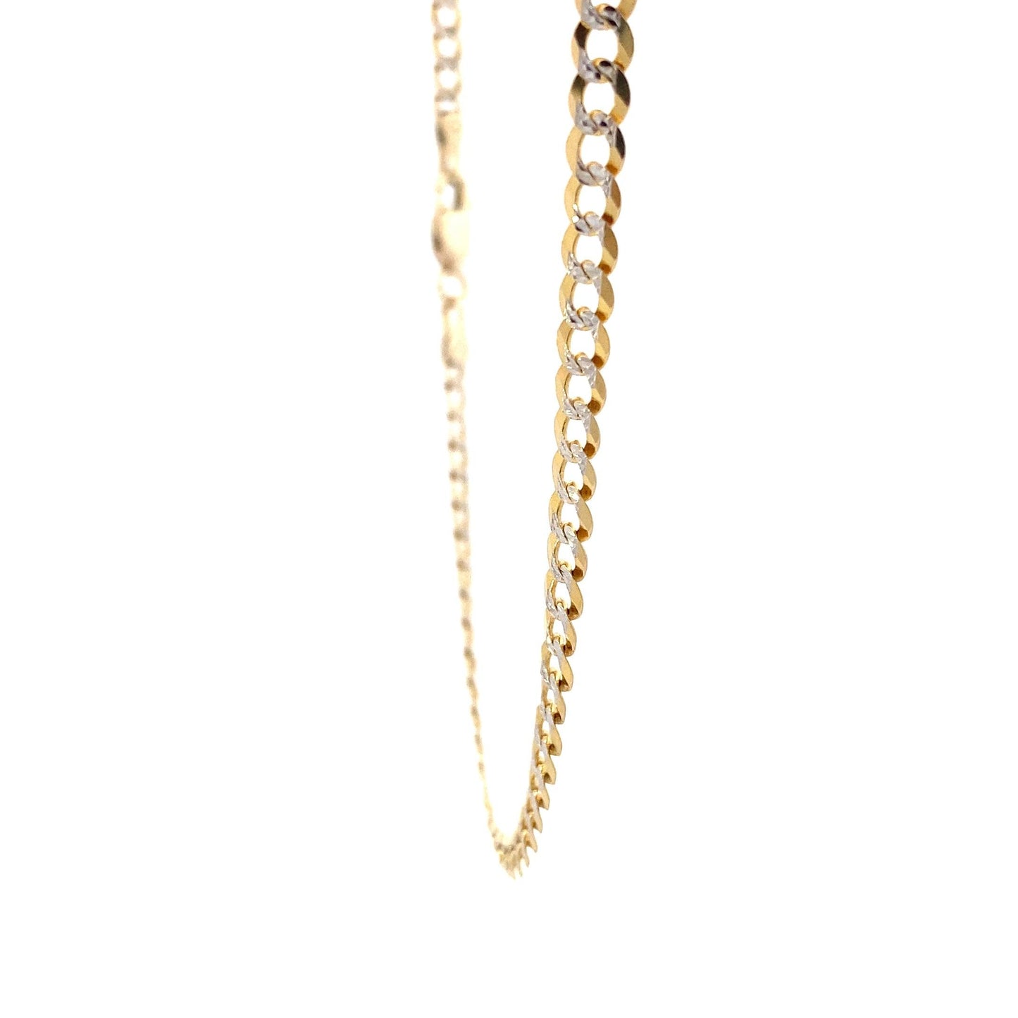 10K Yellow Gold 26" 3.6mm DC Curb Chain