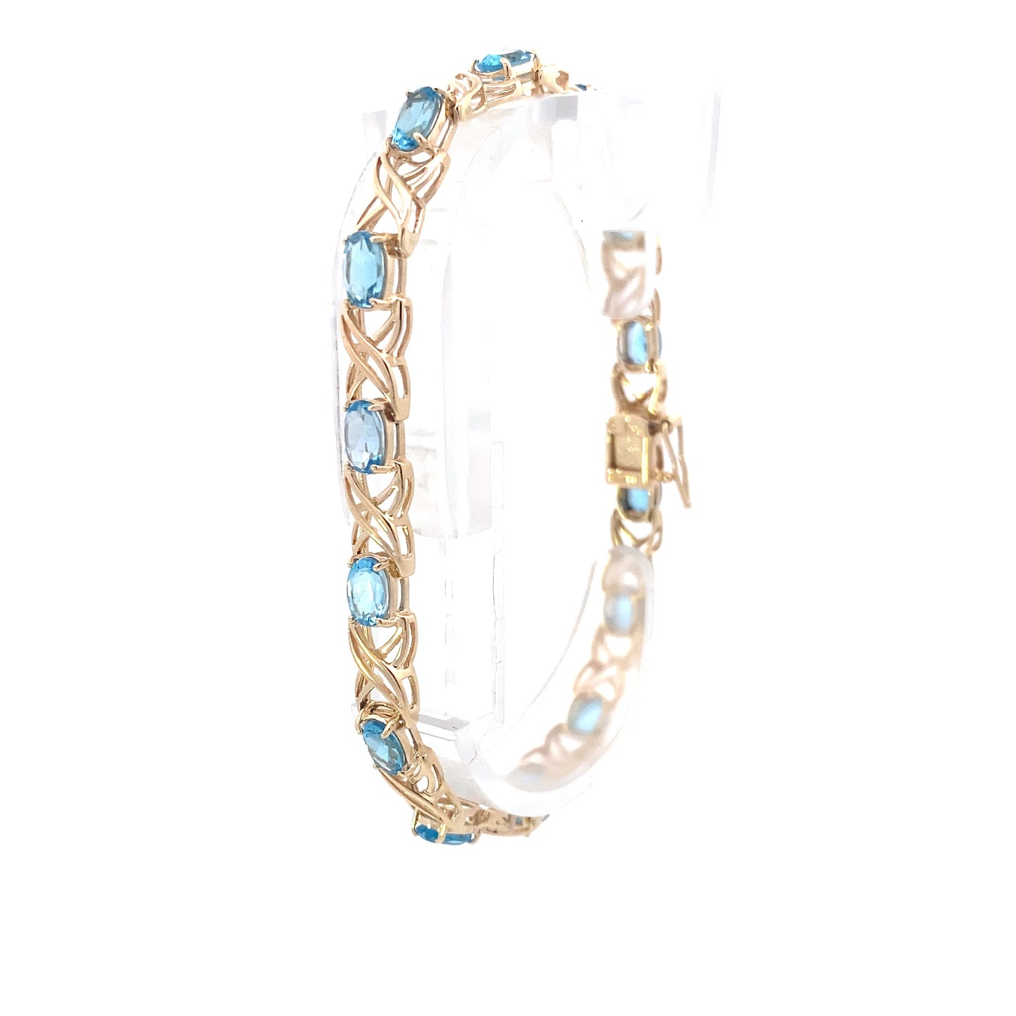 10K Yellow Gold Topaz Bracelet