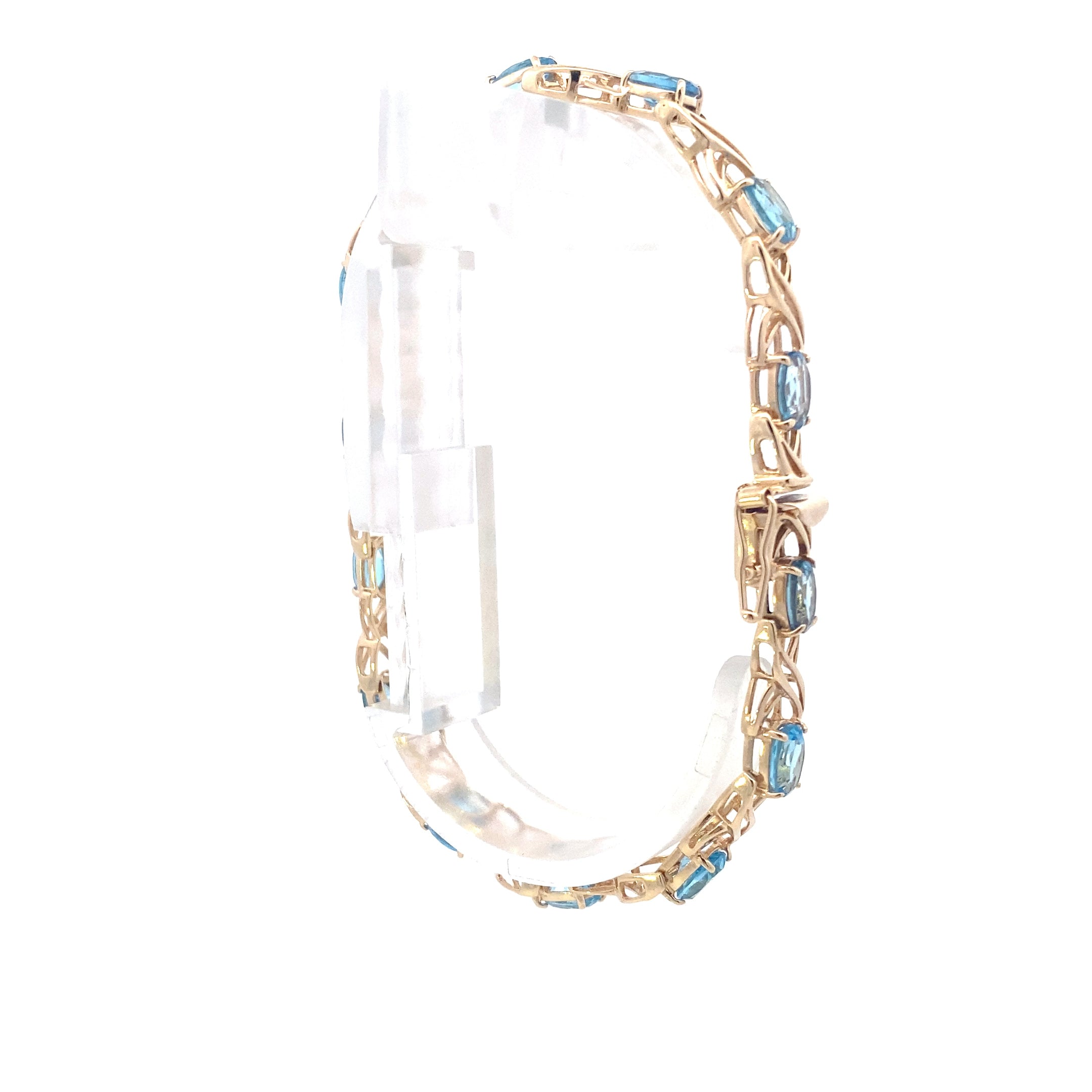 10K Yellow Gold Topaz Bracelet